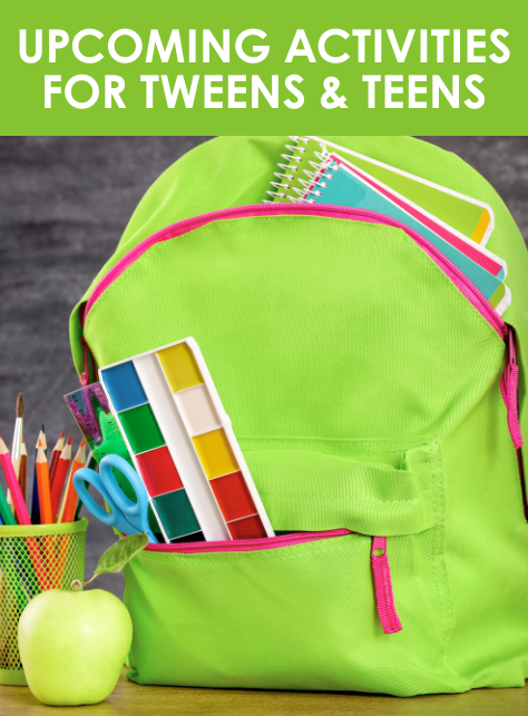 Link to page for tween and teen programming